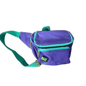 Vintage Alab 90s Fanny Pack Purple/Teal‎ waist pack